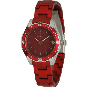 Bracelet de montre Fossil ES3042 Acier Rouge 14mm